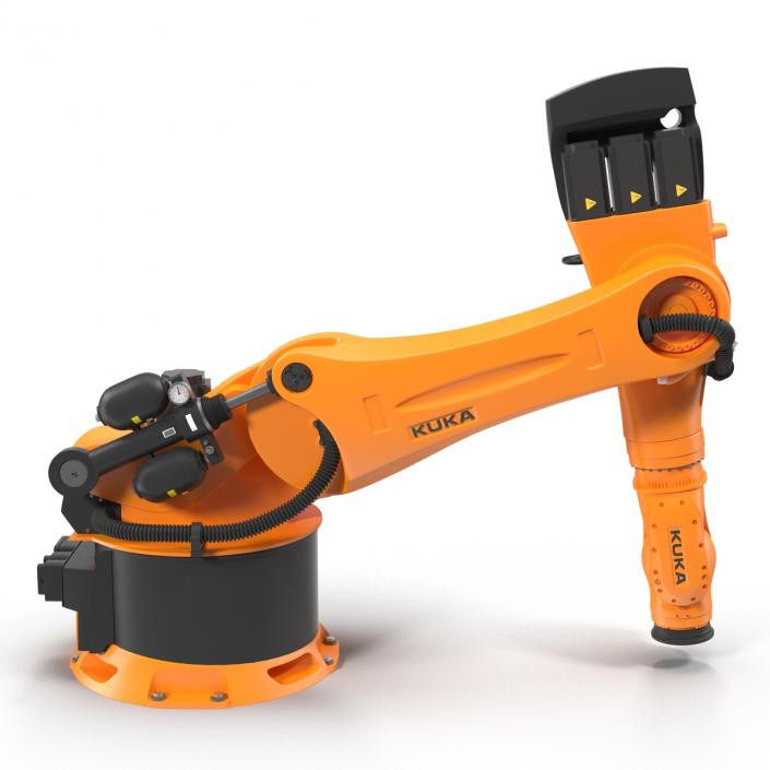 3D Kuka Robot KR-600 FORTEC Rigged