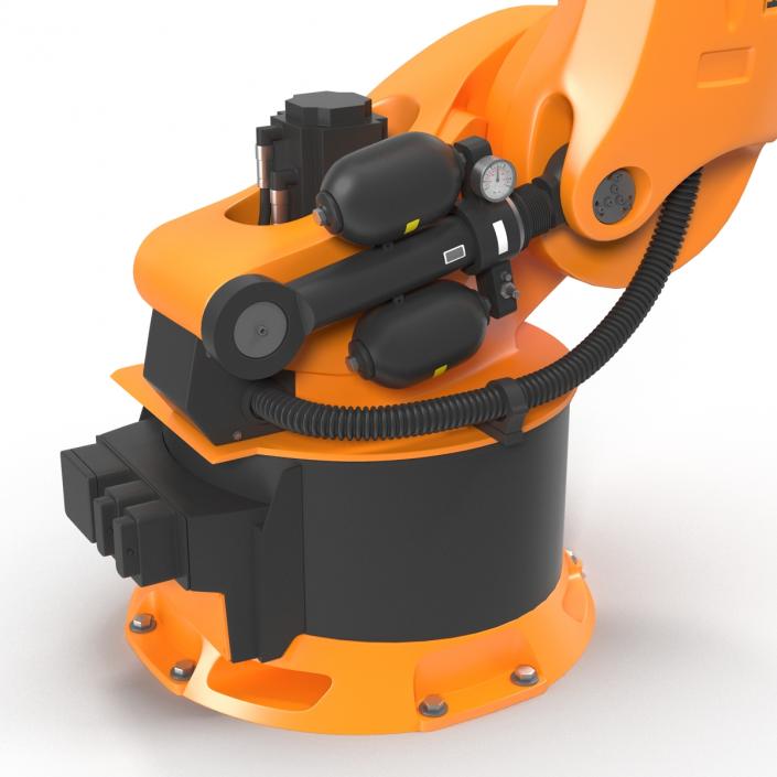 3D Kuka Robot KR-600 FORTEC Rigged