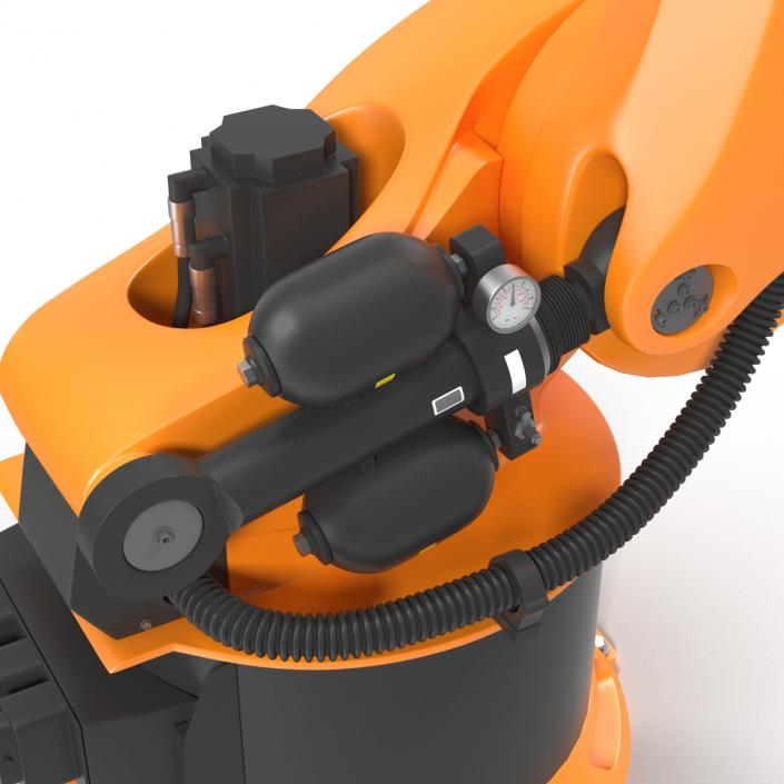 3D Kuka Robot KR-600 FORTEC Rigged