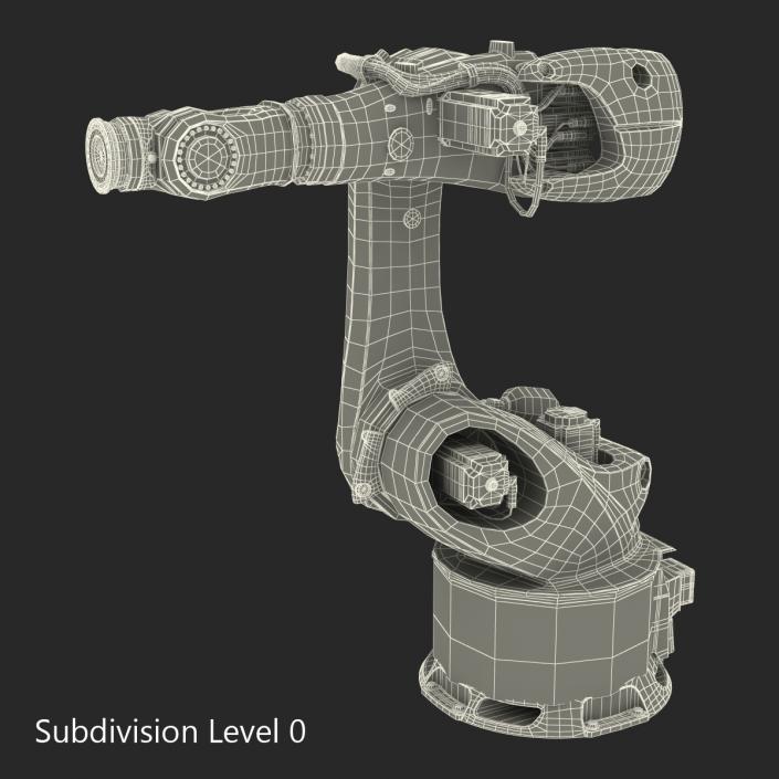 3D Kuka Robot KR-600 FORTEC Rigged