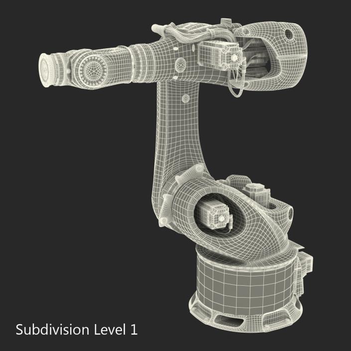 3D Kuka Robot KR-600 FORTEC Rigged