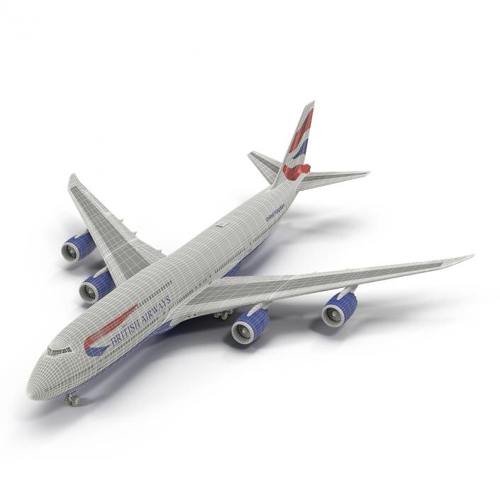 Boeing 747-8I British Airways 3D model