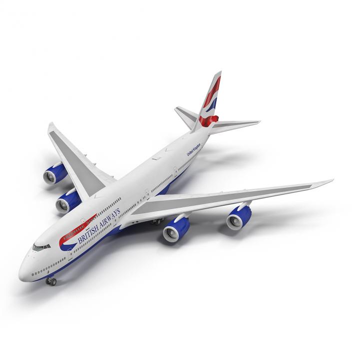 Boeing 747-8I British Airways 3D model