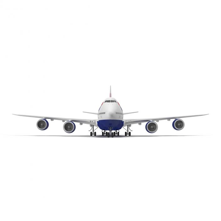 Boeing 747-8I British Airways 3D model