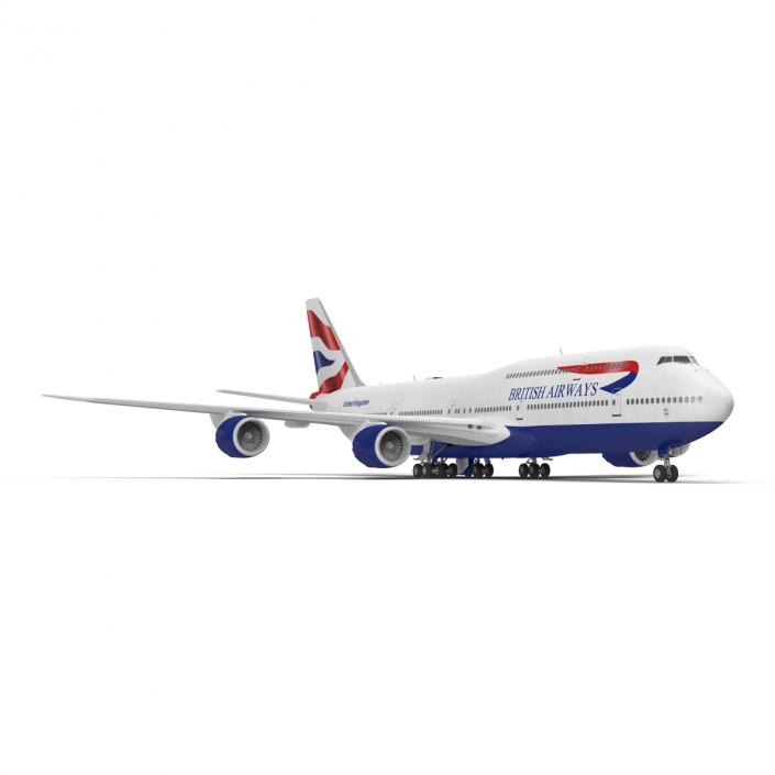 Boeing 747-8I British Airways 3D model