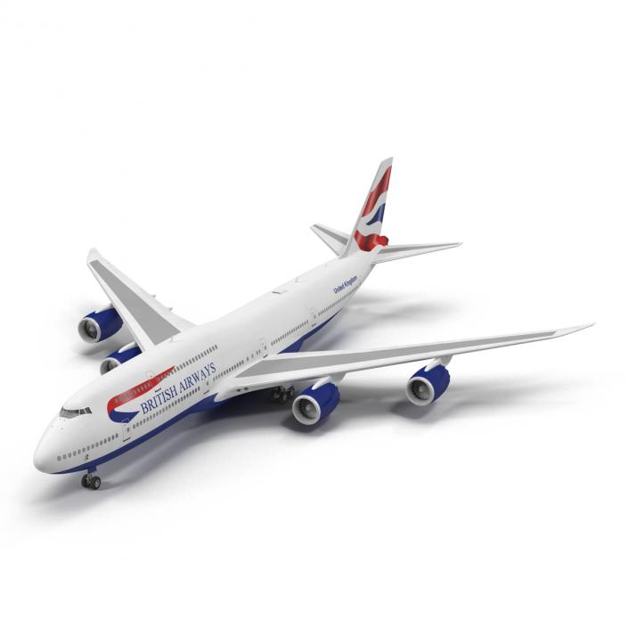 Boeing 747-8I British Airways 3D model