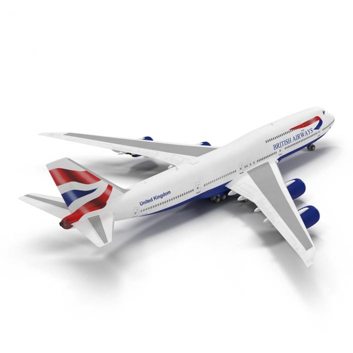 Boeing 747-8I British Airways 3D model