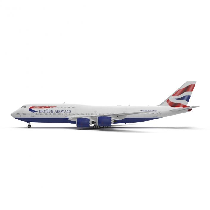 Boeing 747-8I British Airways 3D model