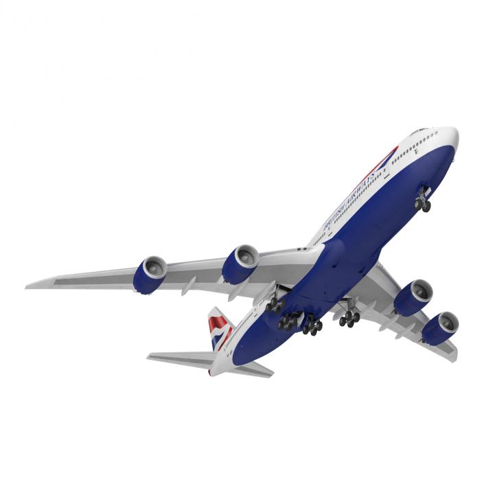 Boeing 747-8I British Airways 3D model