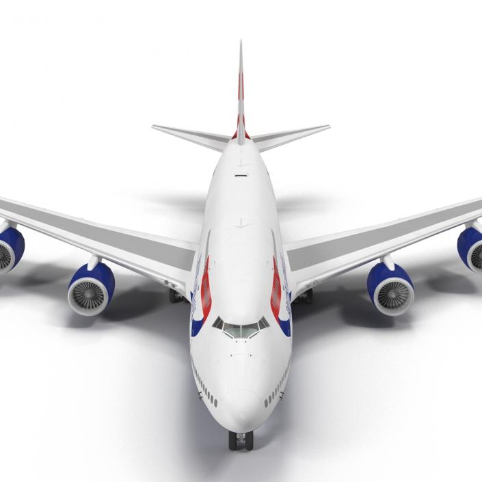 Boeing 747-8I British Airways 3D model