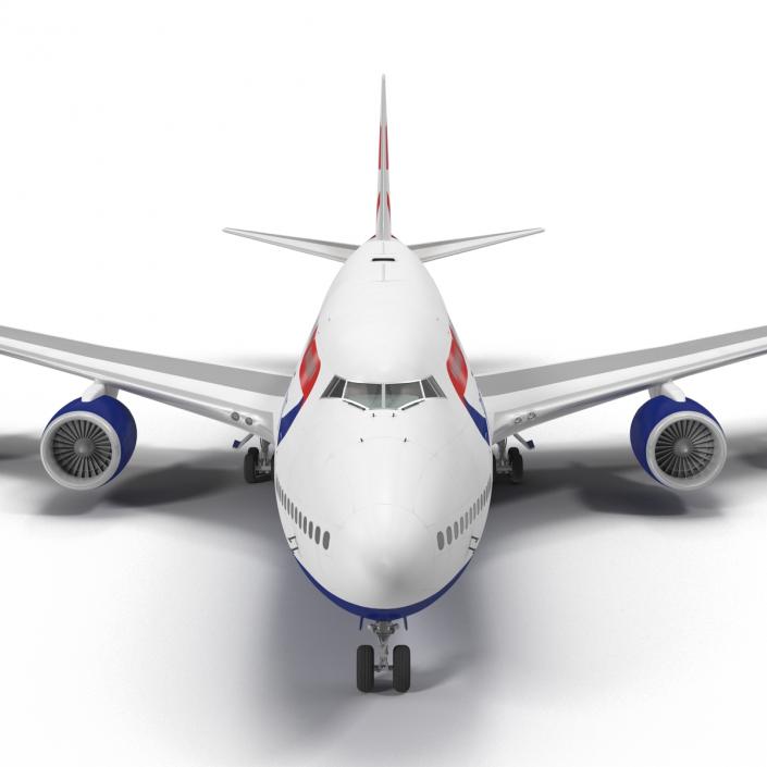 Boeing 747-8I British Airways 3D model