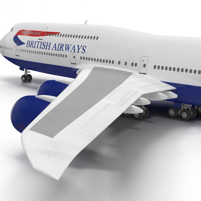 Boeing 747-8I British Airways 3D model