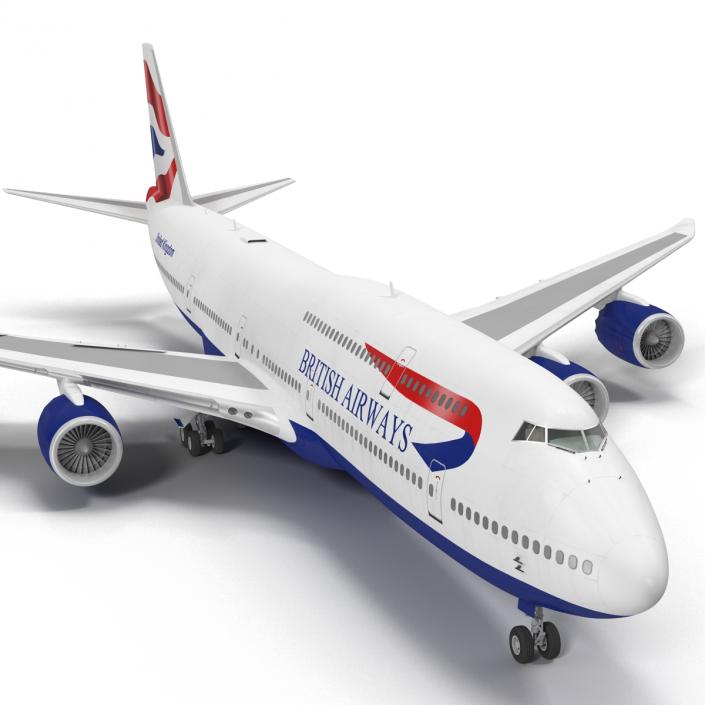 Boeing 747-8I British Airways 3D model