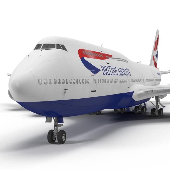 Boeing 747-8I British Airways 3D model