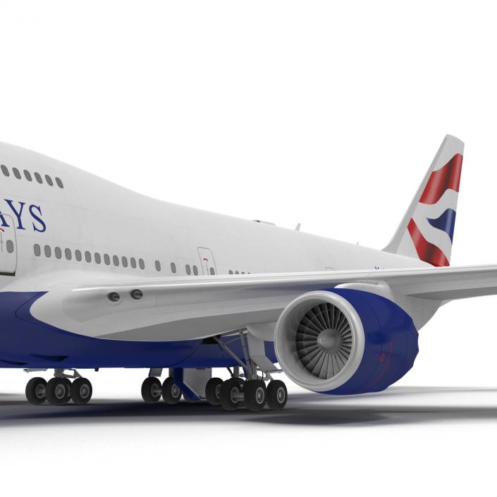 Boeing 747-8I British Airways 3D model