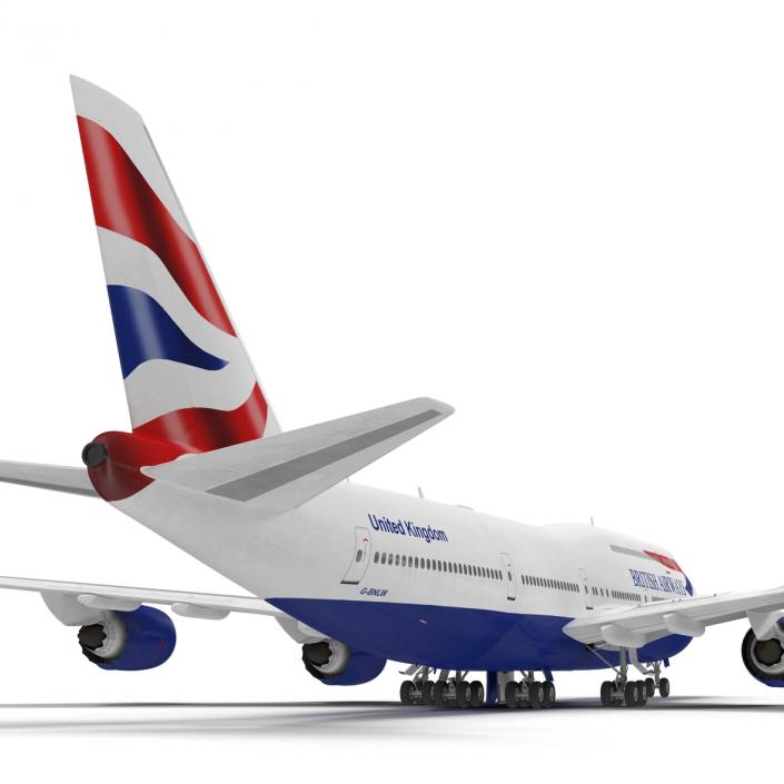 Boeing 747-8I British Airways 3D model