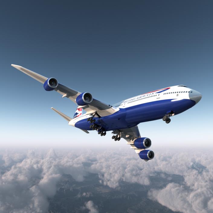 Boeing 747-8I British Airways 3D model