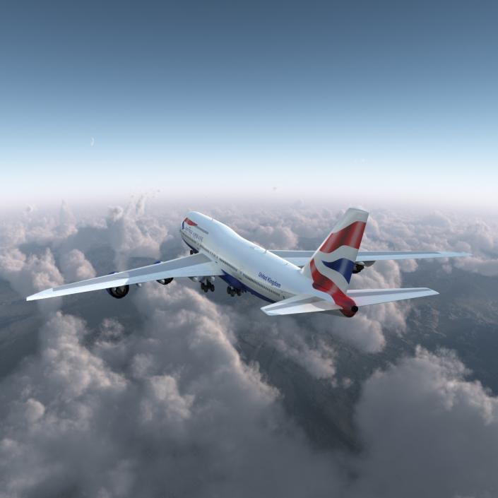 Boeing 747-8I British Airways 3D model