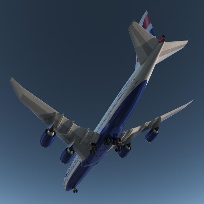 Boeing 747-8I British Airways 3D model