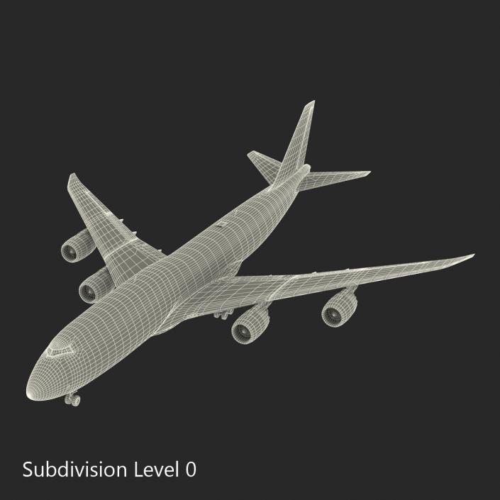 Boeing 747-8I British Airways 3D model