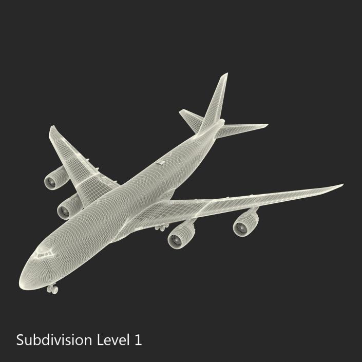 Boeing 747-8I British Airways 3D model