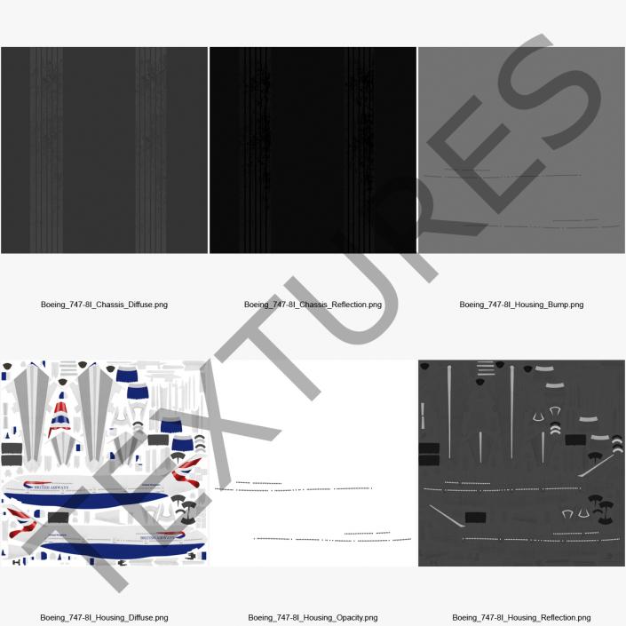 Boeing 747-8I British Airways 3D model