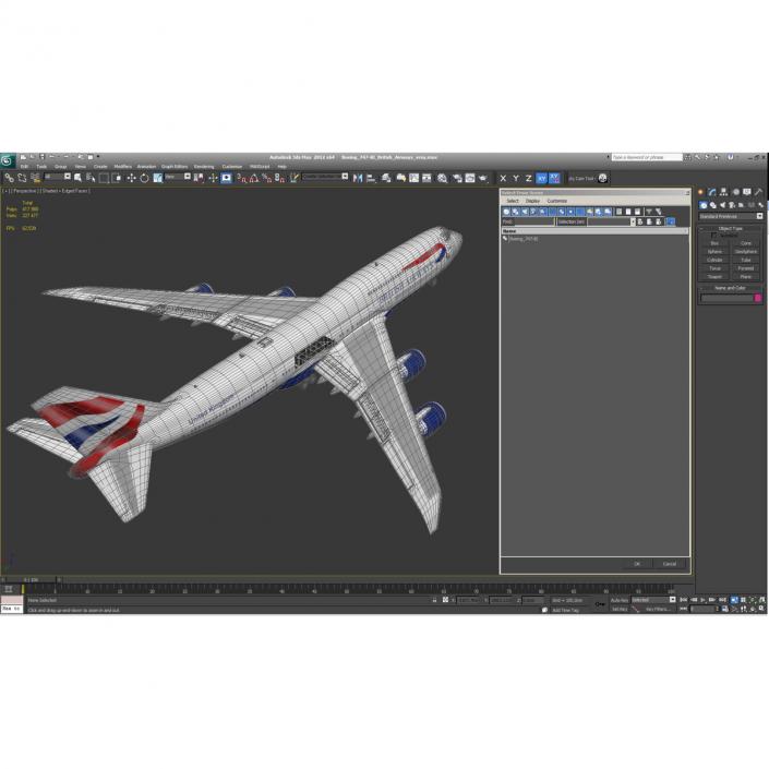 Boeing 747-8I British Airways 3D model