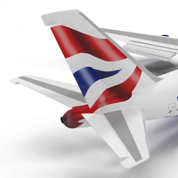 3D Boeing 747-8I British Airways Rigged