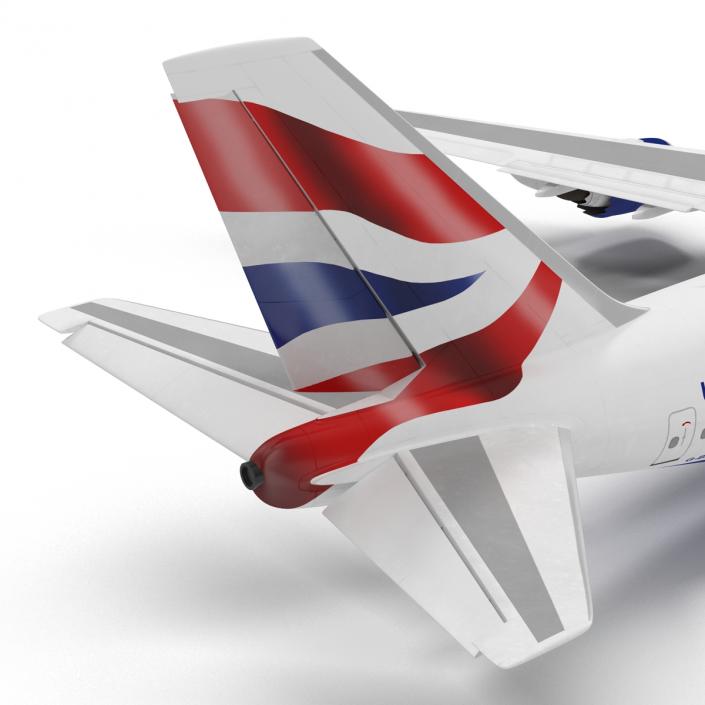 3D Boeing 747-8I British Airways Rigged