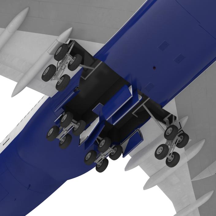 3D Boeing 747-8I British Airways Rigged