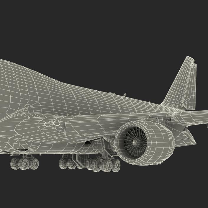 3D Boeing 747-8I British Airways Rigged