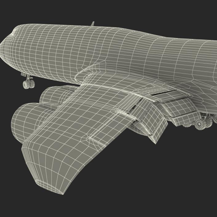 3D Boeing 747-8I British Airways Rigged