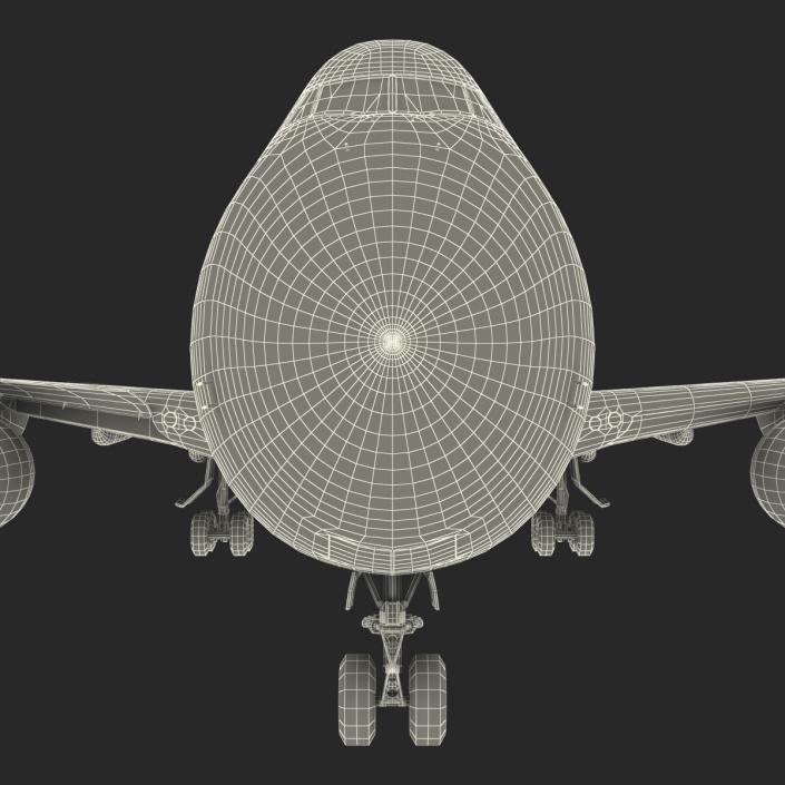 3D Boeing 747-8I British Airways Rigged