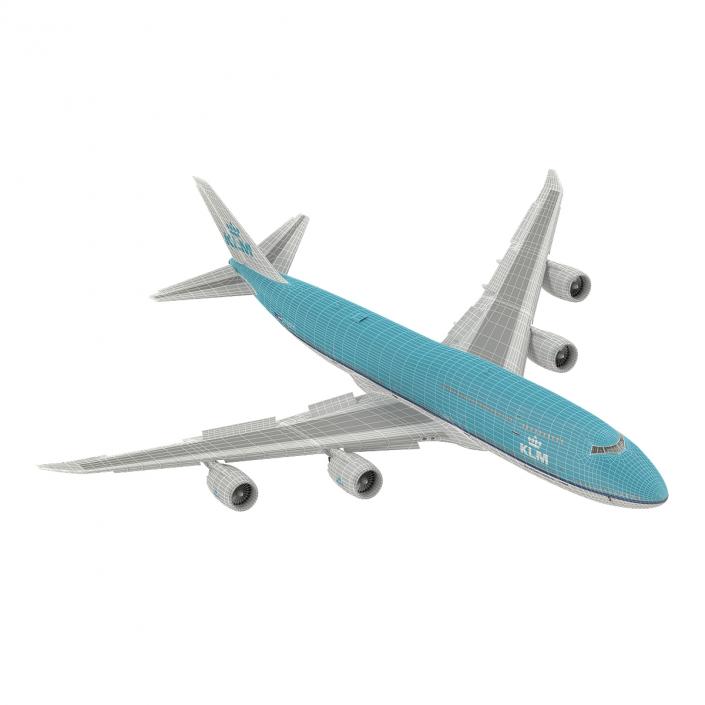 Boeing 747-8I KLM Rigged 3D model