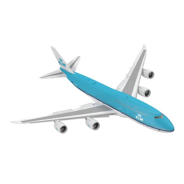 Boeing 747-8I KLM Rigged 3D model