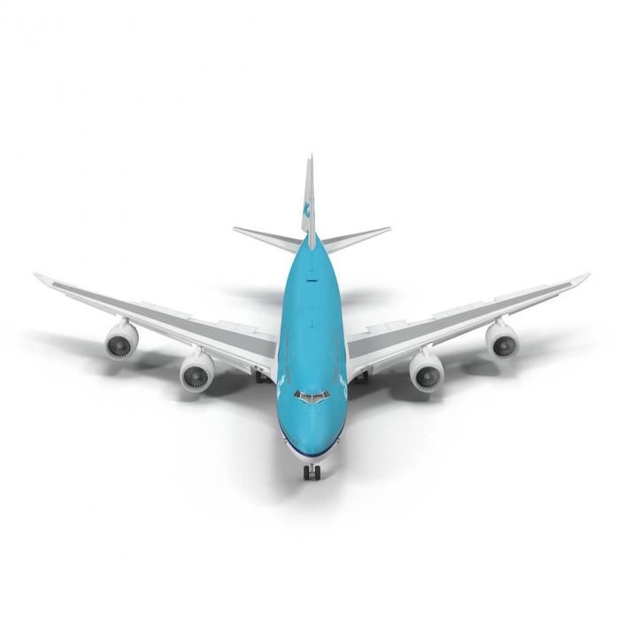 Boeing 747-8I KLM Rigged 3D model