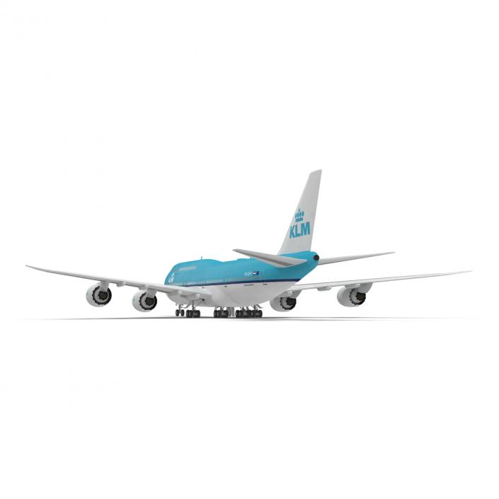 Boeing 747-8I KLM Rigged 3D model