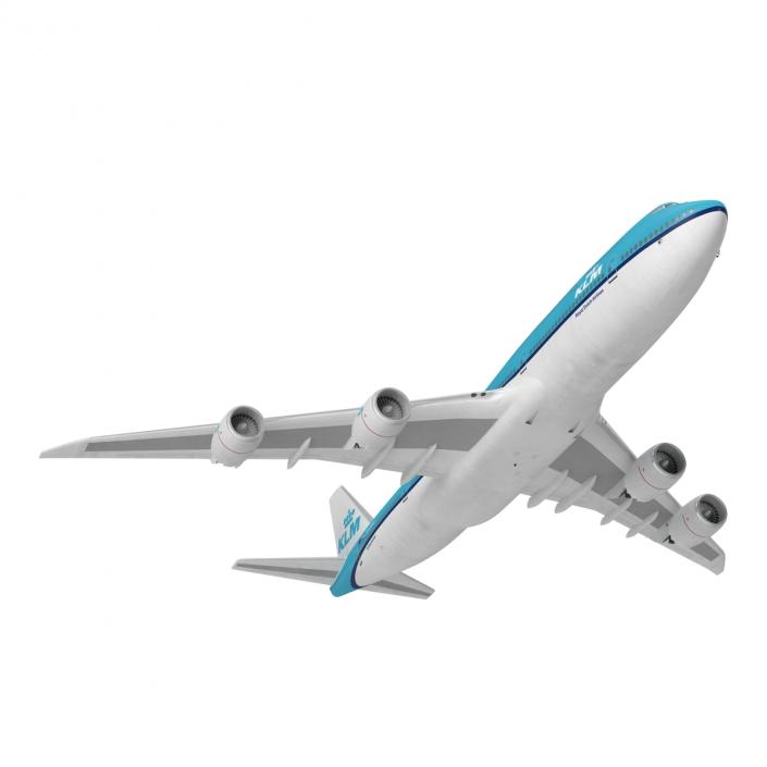 Boeing 747-8I KLM Rigged 3D model