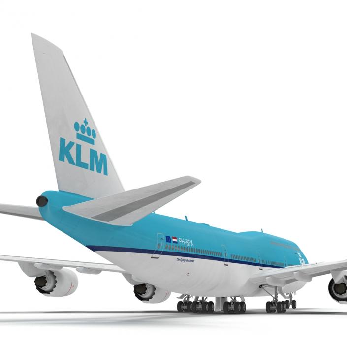 Boeing 747-8I KLM Rigged 3D model