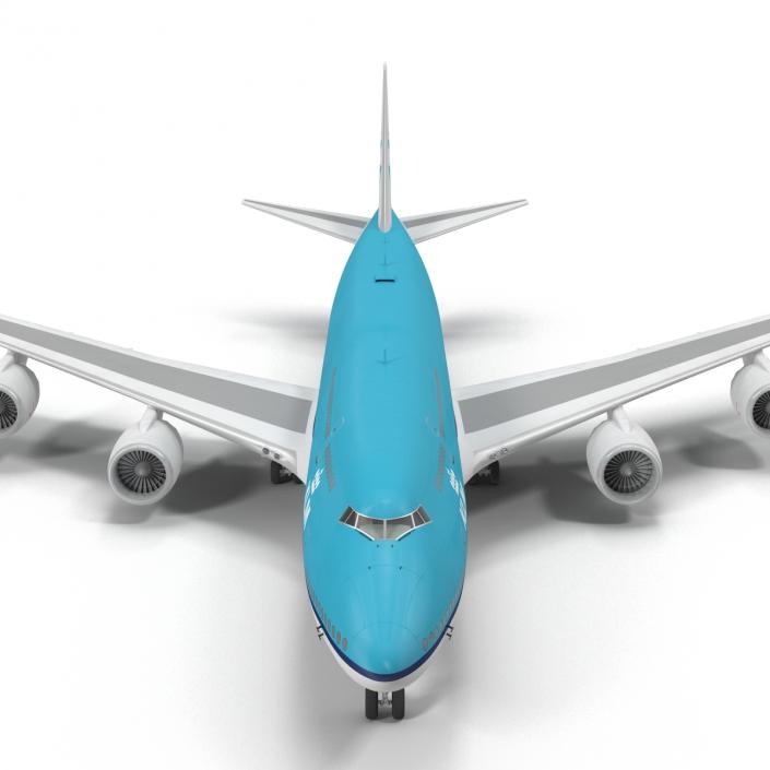 Boeing 747-8I KLM Rigged 3D model