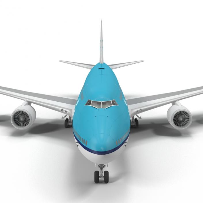 Boeing 747-8I KLM Rigged 3D model