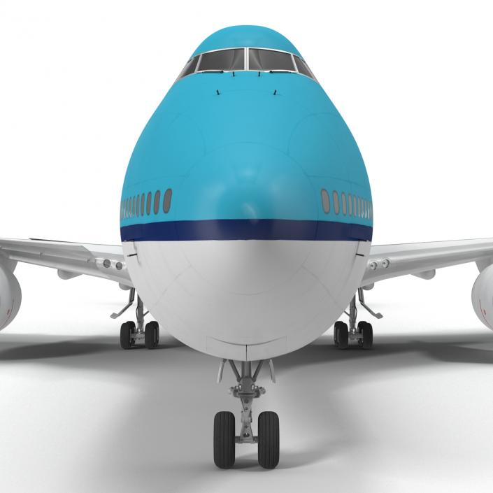 Boeing 747-8I KLM Rigged 3D model