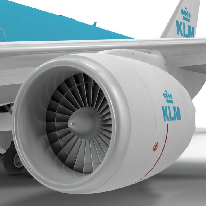 Boeing 747-8I KLM Rigged 3D model