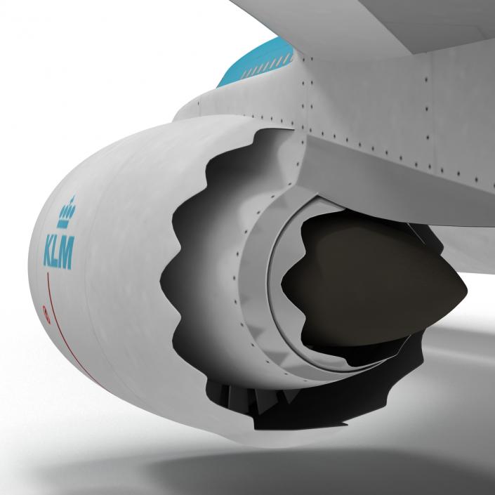 Boeing 747-8I KLM Rigged 3D model