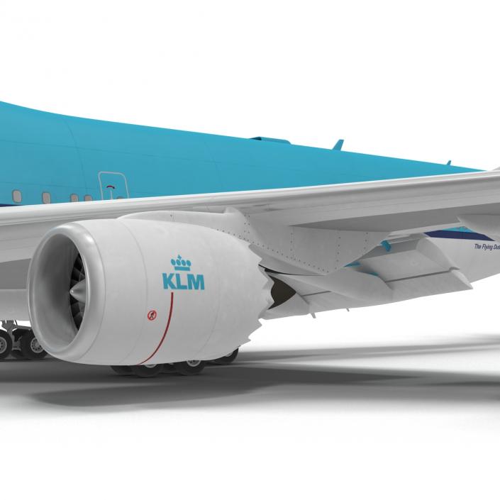 Boeing 747-8I KLM Rigged 3D model