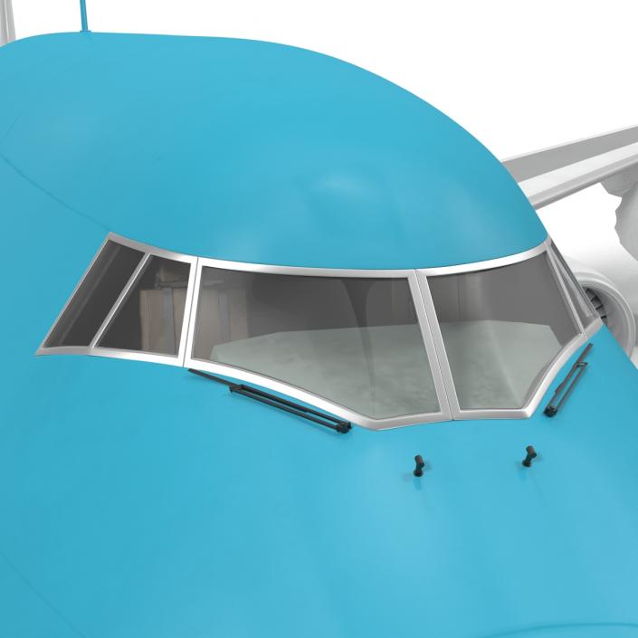 Boeing 747-8I KLM Rigged 3D model