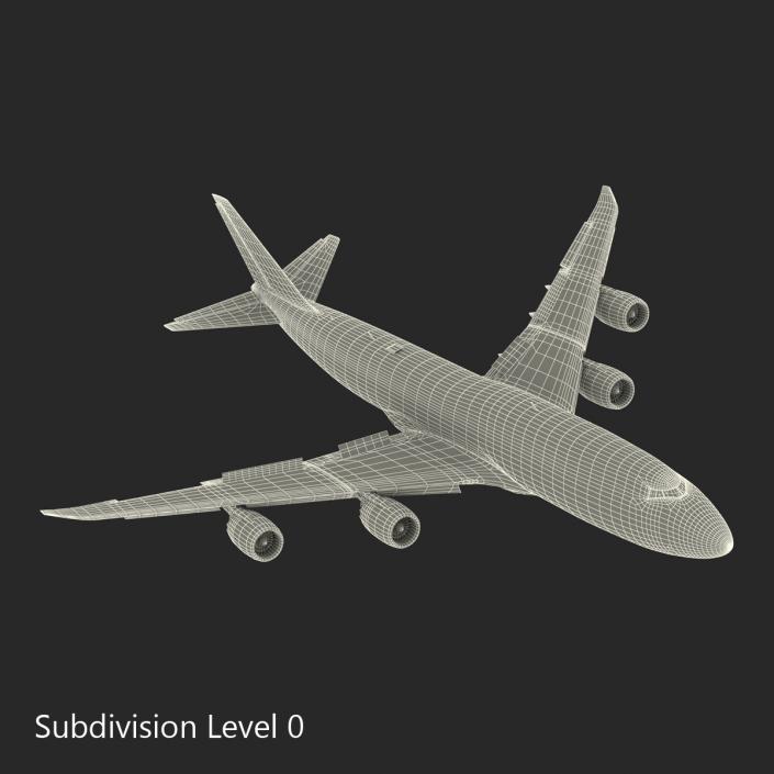 Boeing 747-8I KLM Rigged 3D model