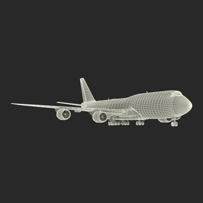 Boeing 747-8I KLM Rigged 3D model