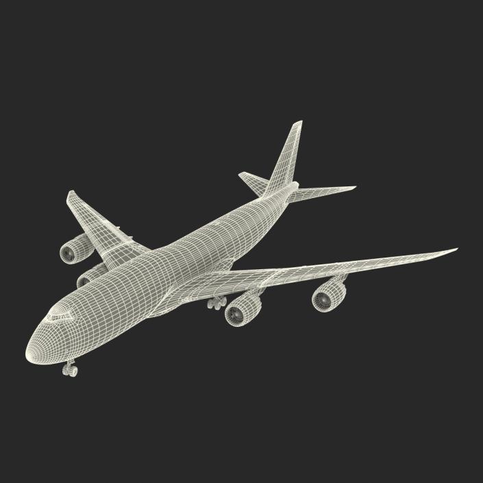 Boeing 747-8I KLM Rigged 3D model