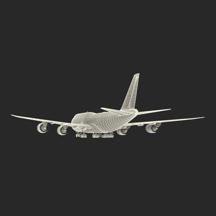 Boeing 747-8I KLM Rigged 3D model